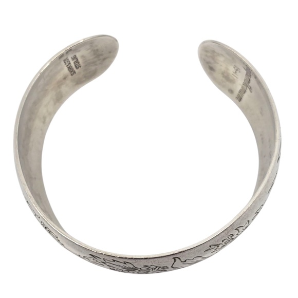 S. Kirk & Son Sterling Silver Chrysanthemum Cuff Bracelet #21555 - Picture 2 of 10